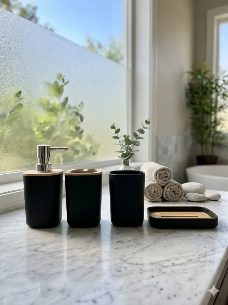 Set De Baño 4 piezas (Gris)