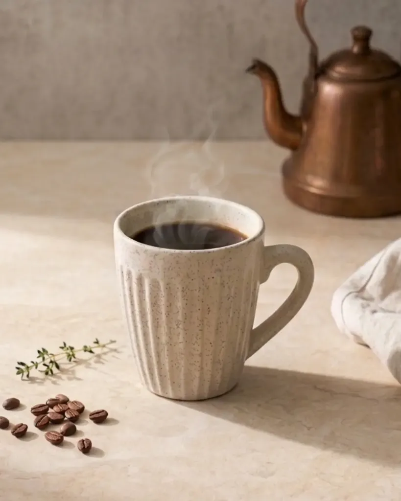 Taza cerámica bombe rayado