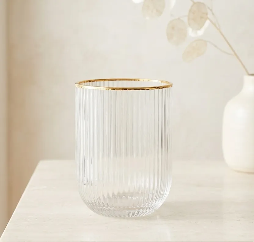 Vasos Vidrio Rayados 260ml
