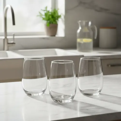 Vasos Vidrio Bombe Transparente