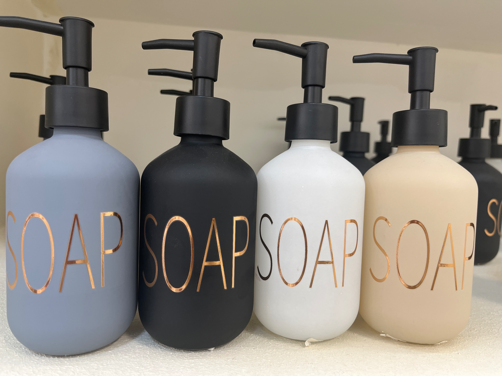 Dispenser Baño Vidrio SOAP (Gris)