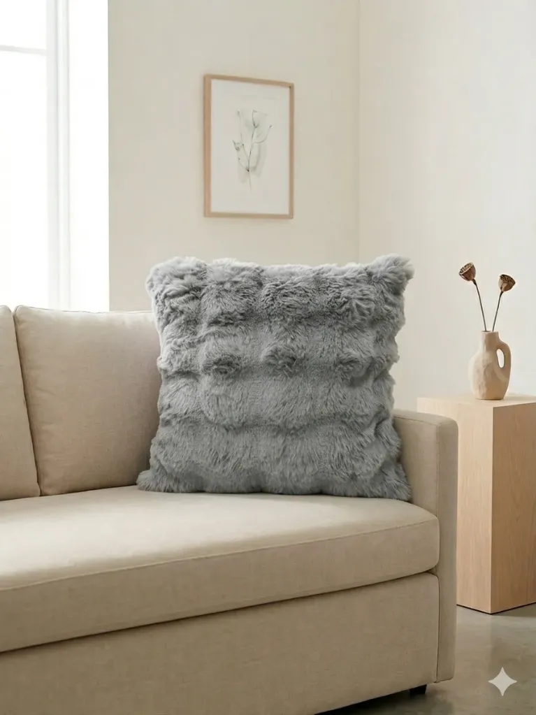 Funda de Almohada Bubble 45x45 (Gris)