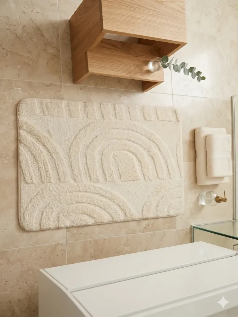 Alfombra de Baño Arcos 40x60cm (Natural)