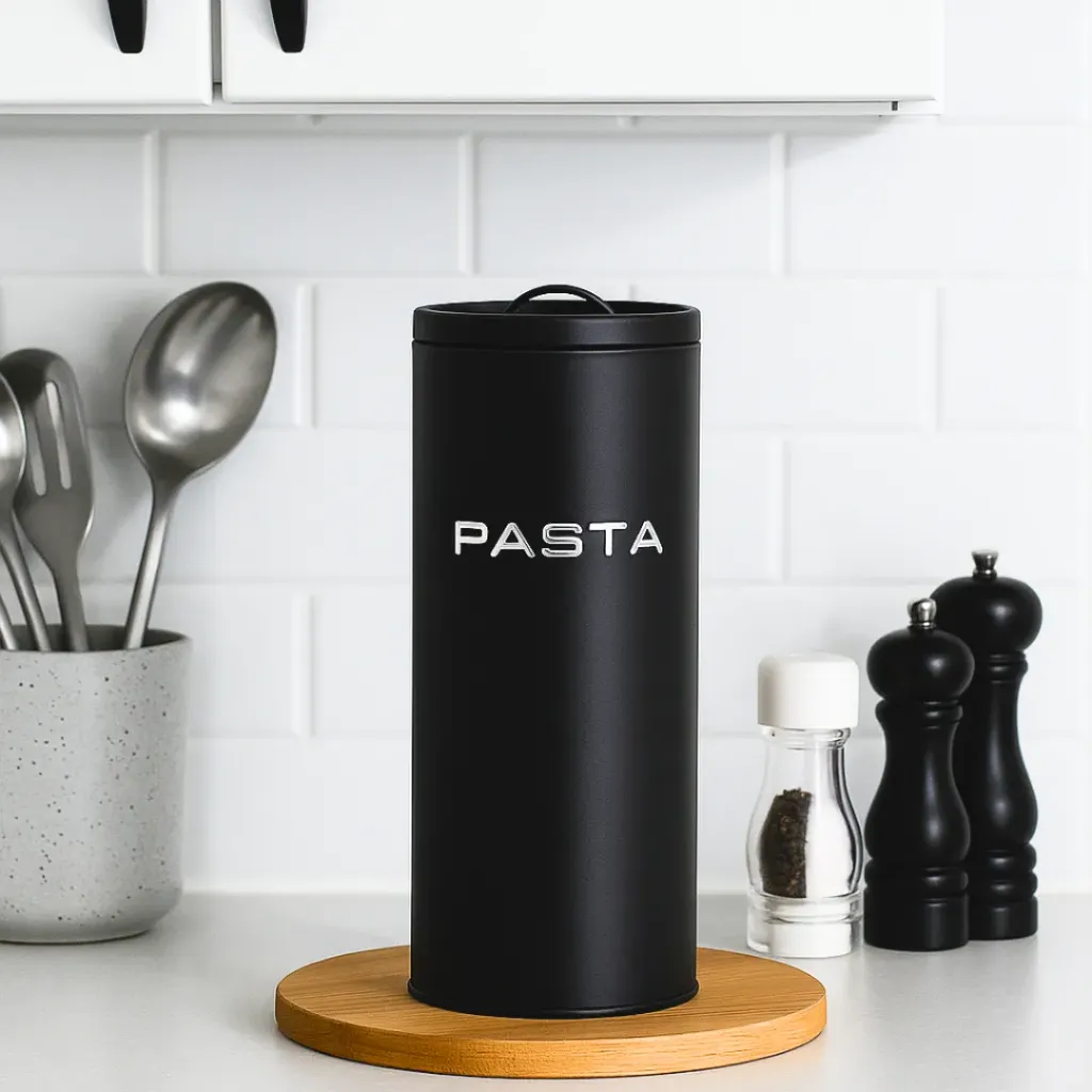 [SUB-COC-002] Lata PASTA Moderna Negra